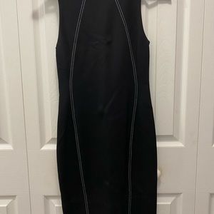 Aritzia Babaton Bodycon Black Dress with White Stiching. Size - 00. Never Worn